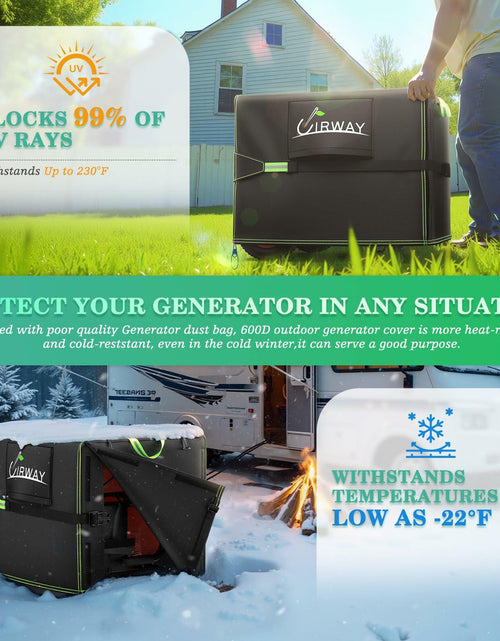 Load image into Gallery viewer, UIRWAY Generator Cover Waterproof 24x18x20in 600D UV-Resistant Heavy Duty
