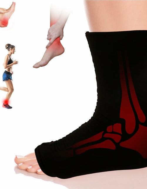 Load image into Gallery viewer, icepac Ankle Ice Pack Reusable Cold Therapy Compression Sock Black
