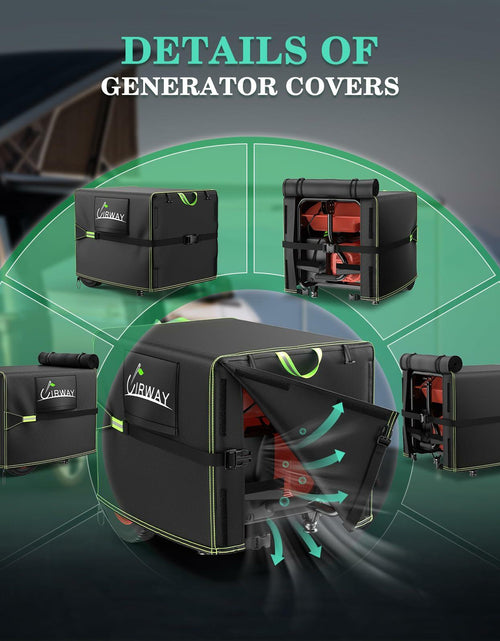 Load image into Gallery viewer, UIRWAY Generator Cover Waterproof 24x18x20in 600D UV-Resistant Heavy Duty
