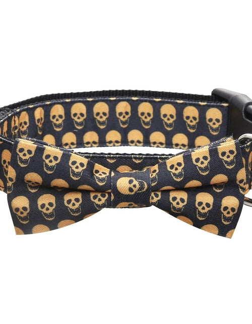 Load image into Gallery viewer, Lamphyface Halloween Dog Collar with Removable Cute Bow Tie Adjustable Cotton L
