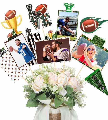 Weekgrat 30 PC Football Party Decorations Table Centerpiece 4x6 Photo Holders