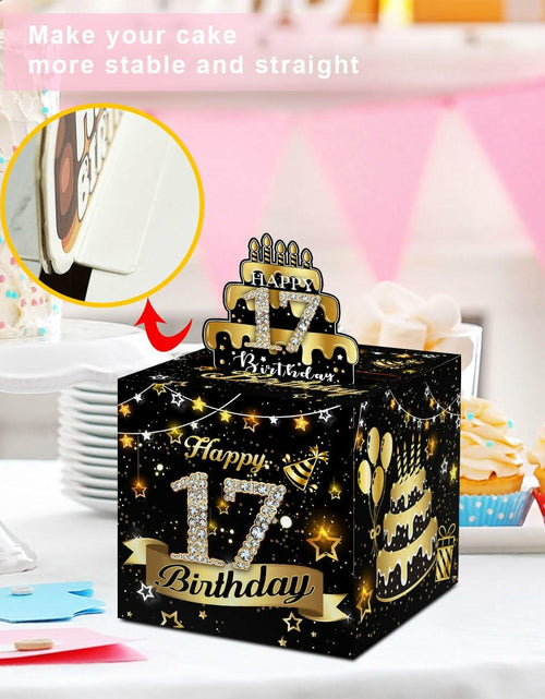 Load image into Gallery viewer, Toerifer Money Box Birthday Gift Black Gold 17th Birthday 35 Bags Size One Size

