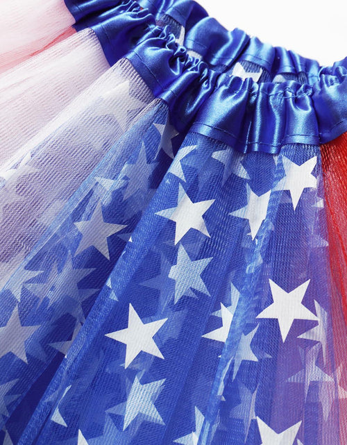 Load image into Gallery viewer, SUFEINI Women's Plus Size Usa Star Tutu Skirt Dance Ballet Halloween Size Plus
