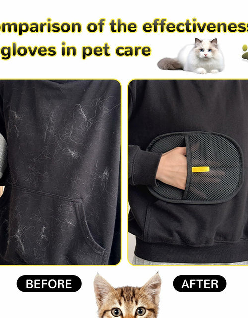 Load image into Gallery viewer, Generic Pet Hair Remover Glove 4-in-1 Brush 17in Handle Black Ergonomic Grip
