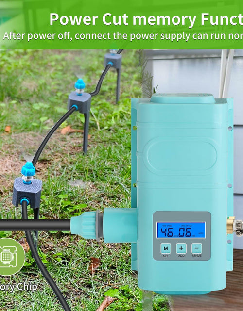 Load image into Gallery viewer, RUNWUSHENG Automatic Drip Irrigation Sprinkler Kit LCD Display 15 Nozzles
