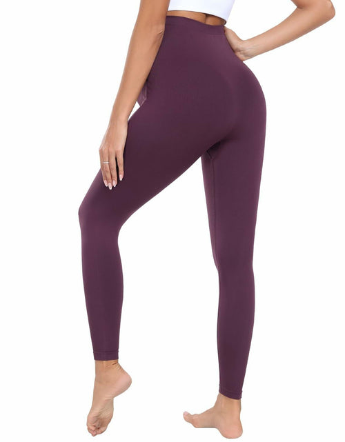 Load image into Gallery viewer, URUWASHI Womens Maternity Leggings High Waist Seamless Workout Black Size M
