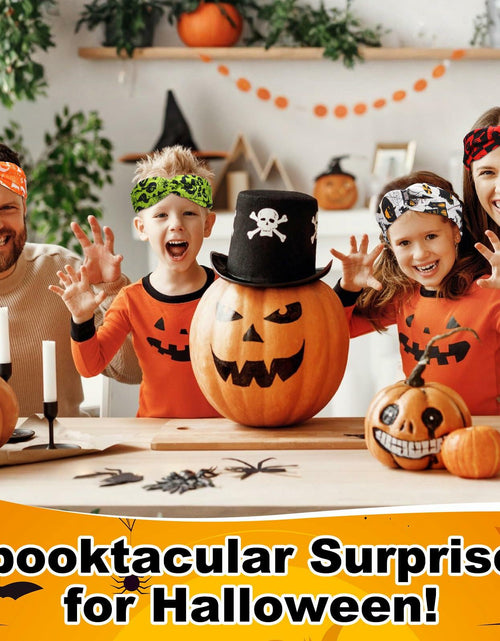Load image into Gallery viewer, JaGely 16 Pcs Halloween Elastic Headbands Colorful Cartoon Non Slip

