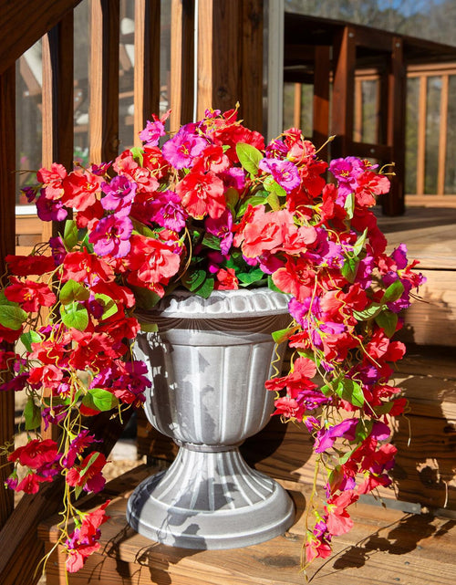 Load image into Gallery viewer, Ivydale Artificial Hibiscus Hanging Flowers UV Resistant Outdoor 2pcs Fuchsia
