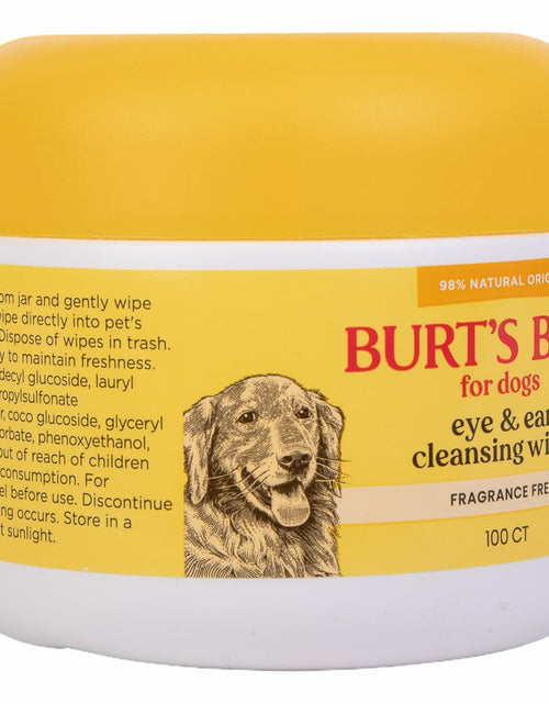 Load image into Gallery viewer, Burt's Bees Pets Eye &amp; Ear Cleansing Wipes Fragrance-Free 100 Count
