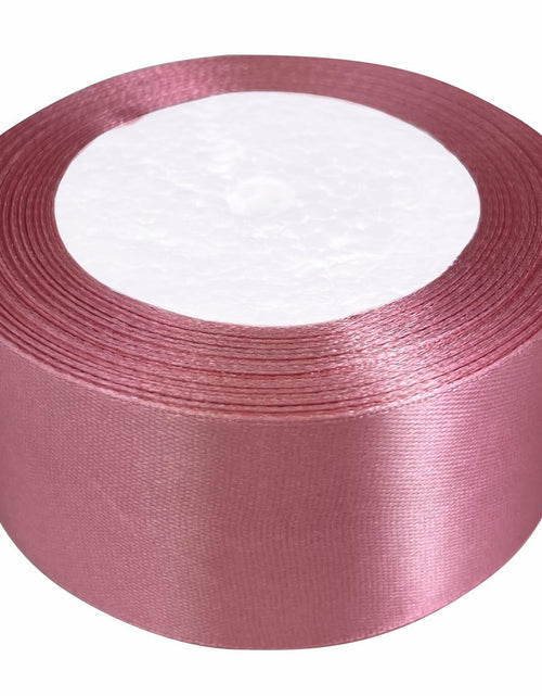 Load image into Gallery viewer, 25 Yards 1.5" Pink Satin Ribbon for Weddings, Crafts, Bouquets &amp; Gift Wrapping
