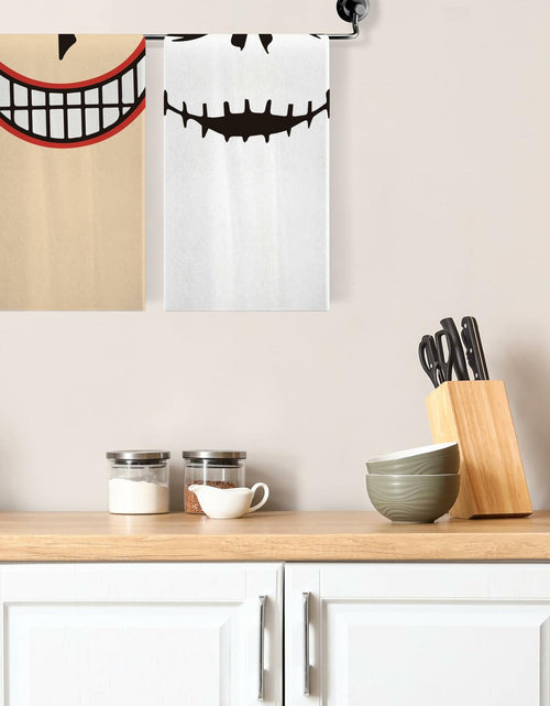 Load image into Gallery viewer, Jiudungs Halloween Kitchen Towels Set of 4 Orange 18x26 Inch Holiday Decor
