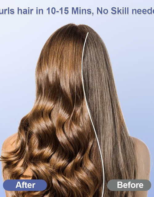 Load image into Gallery viewer, FOUYIN Auto Hair Curler 1 Inch 4 Temp Fast Heating Dual Voltage Blue
