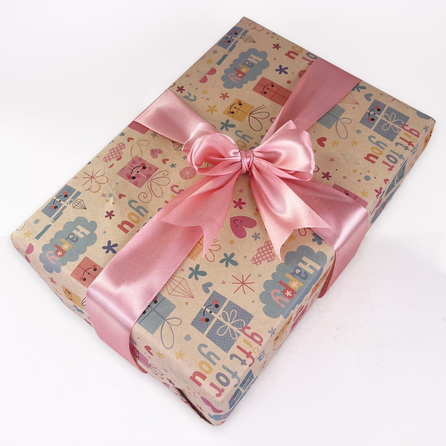 25 Yards 1.5" Pink Satin Ribbon for Weddings, Crafts, Bouquets & Gift Wrapping