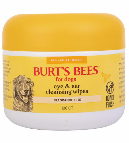 Burt's Bees Pets Eye & Ear Cleansing Wipes Fragrance-Free 100 Count
