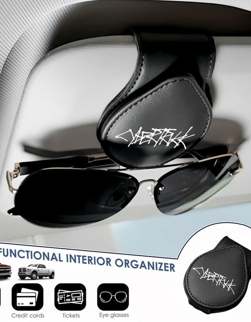 Load image into Gallery viewer, TSTESE Car Sunglass Holder Tesla Cybertruck 2024-2025 Leather White Organizer
