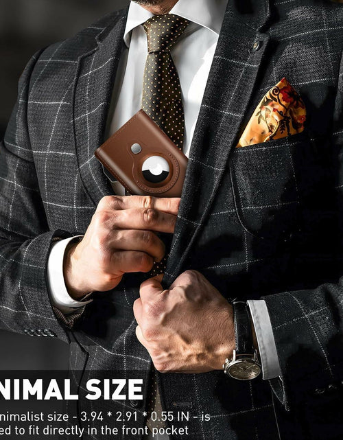 Load image into Gallery viewer, FLETUTE Slim Wallet for Men Pop-Up Credit Card Holder RFID Bifold
