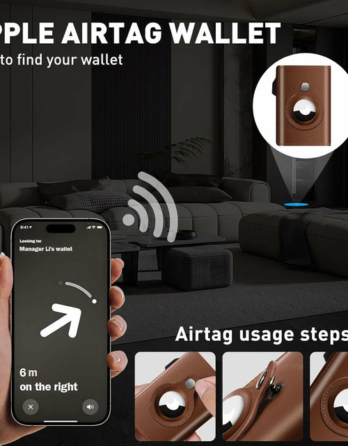 Load image into Gallery viewer, FLETUTE Slim Wallet for Men Pop-Up Credit Card Holder RFID Bifold
