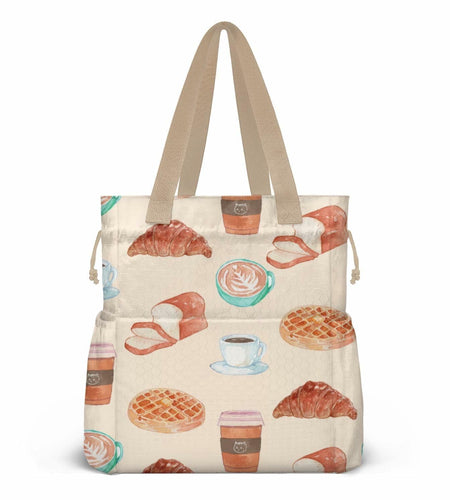 BLantt Cromwell Insulated Lunch Bag for Women Work Beige-4 11x10x6.5in
