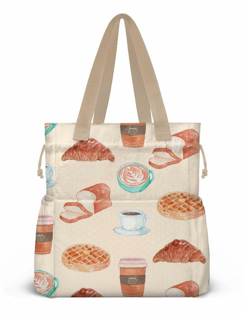 Load image into Gallery viewer, BLantt Cromwell Insulated Lunch Bag for Women Work Beige-4 11x10x6.5in
