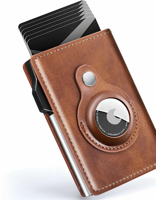 Load image into Gallery viewer, FLETUTE Slim Wallet for Men Pop-Up Credit Card Holder RFID Bifold
