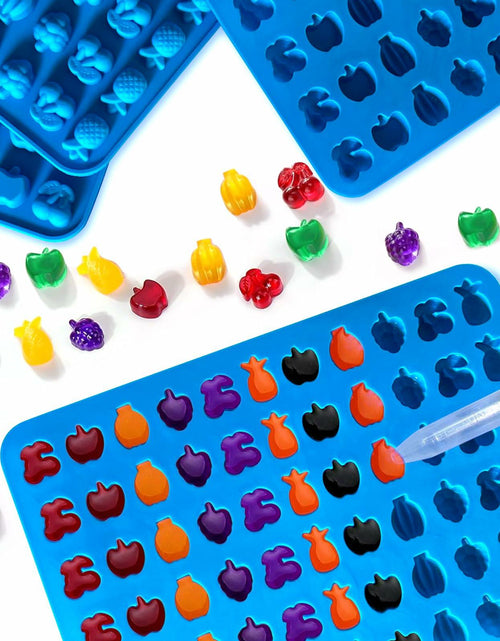 Load image into Gallery viewer, Sidosir Gummy Candy Mold Set 7PCS Silicone Nonstick Bears Dinosaur Fruit Donut
