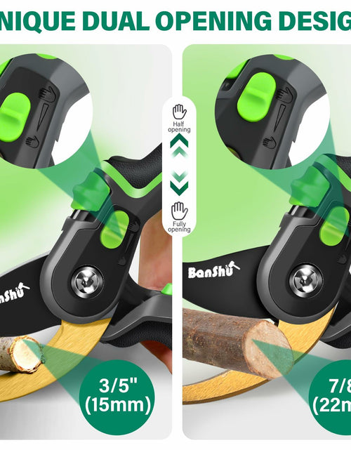 Load image into Gallery viewer, Banshu Bypass Pruning Shears Rust Resistant Bearing Steel Blade Heavy Duty
