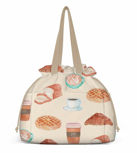 BLantt Cromwell Insulated Lunch Bag for Women Work Beige-4 11x10x6.5in