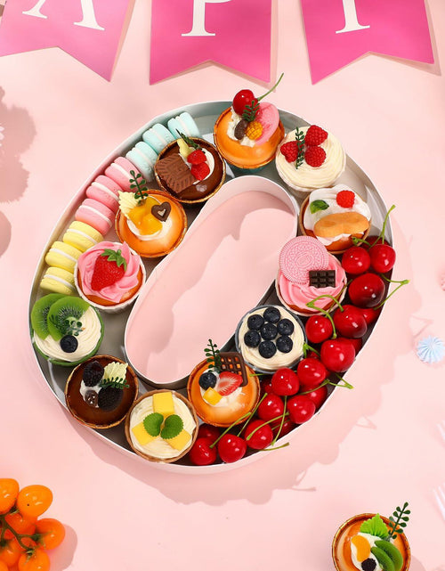 Load image into Gallery viewer, Mifoci 13.7" Cardboard Number 0 Photo Booth Prop White Birthday
