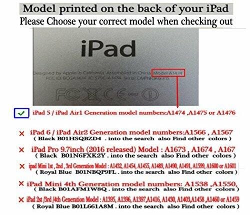 Load image into Gallery viewer, iPad Air 1st/2nd &amp; iPad 5th/6th Gen 9.7 Case 360 Rotating Red Butterfly

