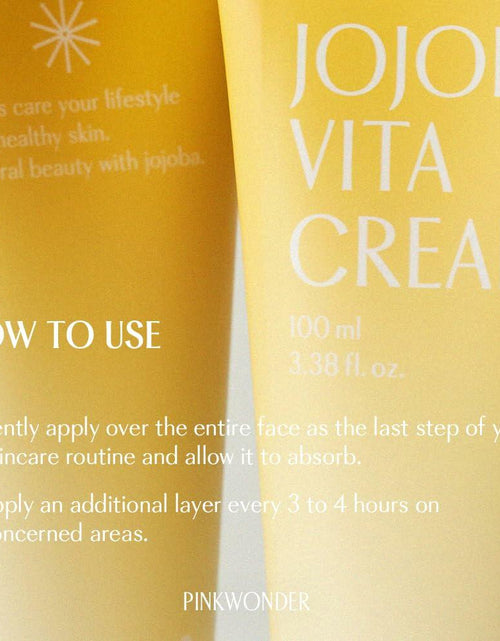 Load image into Gallery viewer, PINKWONDER Jojoba VitaCream 3.38oz Face Moisturizer B12 Panthenol Sensitive Skin
