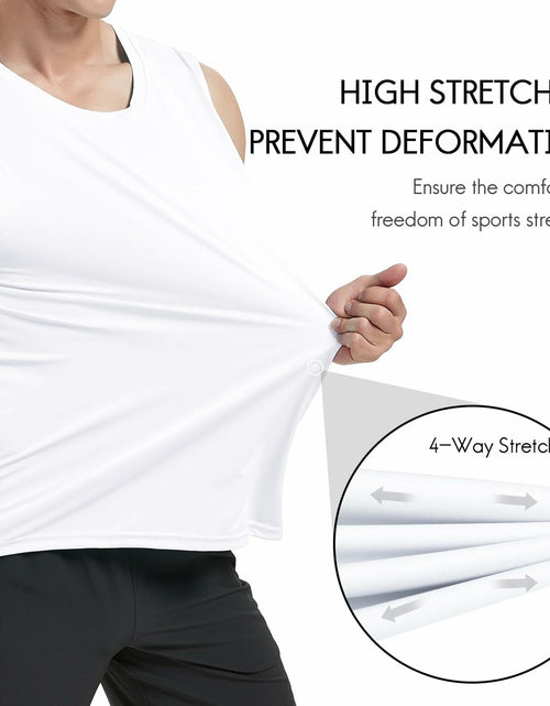 Load image into Gallery viewer, Haimont Men's Dry Fit UPF 50 Sleeveless Muscle Tank Top White Size XL
