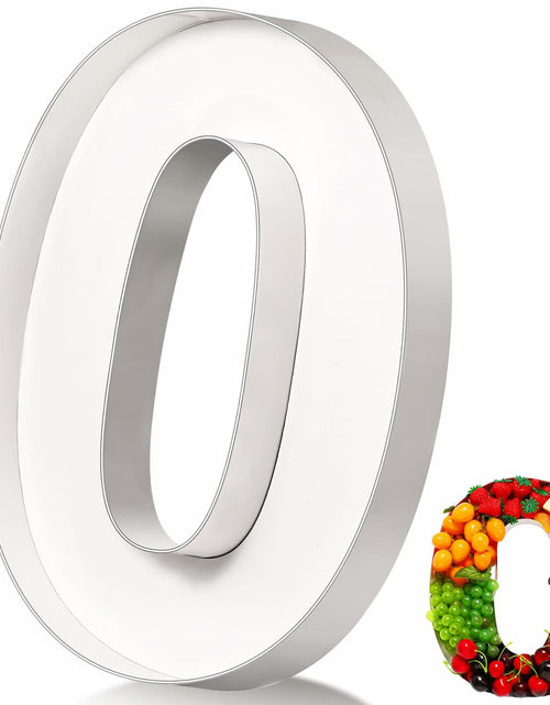 Load image into Gallery viewer, Mifoci 13.7" Cardboard Number 0 Photo Booth Prop White Birthday

