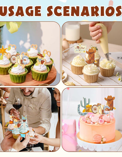 Load image into Gallery viewer, 36PCS My First Rodeo Boy Birthday Decorations Baby Shower Party Supplies
