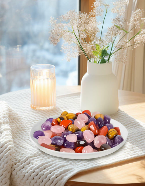Load image into Gallery viewer, 0.66lb Rose Quartz Tumbled Stones Polished Crystal Reiki Chakra Healing

