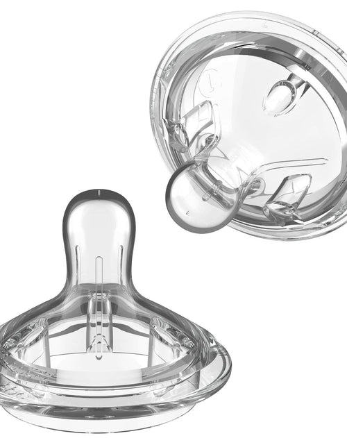 Load image into Gallery viewer, Nanobebe Flexy Silicone Bottles Nipples Triple Vented Twin-Pack - Slow Flow
