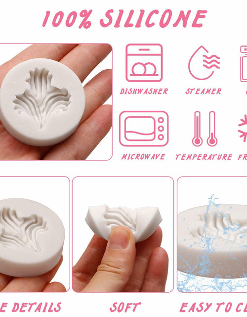 Load image into Gallery viewer, Heart Shaped Silicone Chocolate Mold Rose Flower Fondant Cake Decor 2pc
