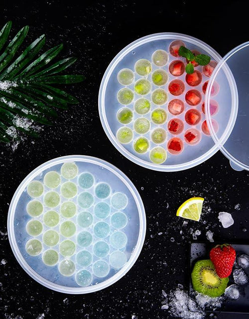 Load image into Gallery viewer, MOUMOUTEN Ice Ball Maker Silicone Sphere Tray w Lid Funnel for Whiskey
