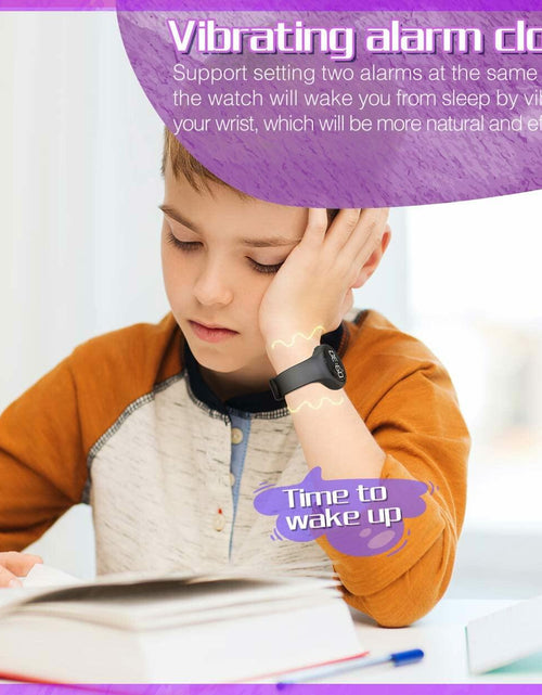 Load image into Gallery viewer, Konewos Kids Led Fitness Tracker Watch, Non-Bluetooth Digital Pedometer
