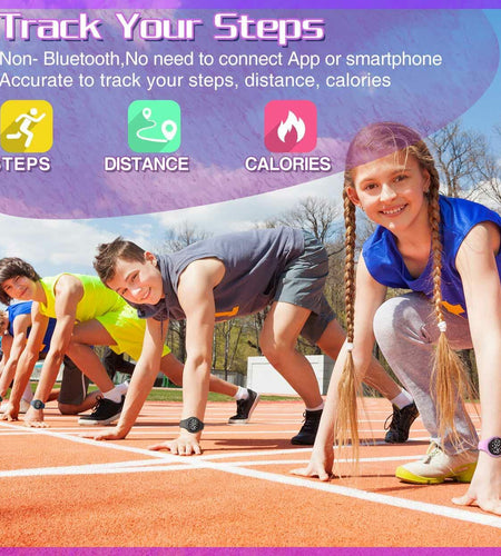 Konewos Kids Led Fitness Tracker Watch, Non-Bluetooth Digital Pedometer