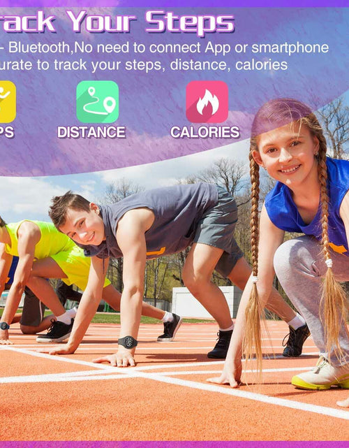Load image into Gallery viewer, Konewos Kids Led Fitness Tracker Watch, Non-Bluetooth Digital Pedometer
