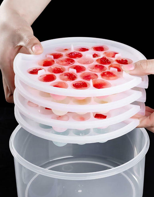Load image into Gallery viewer, MOUMOUTEN Ice Ball Maker Silicone Sphere Tray w Lid Funnel for Whiskey
