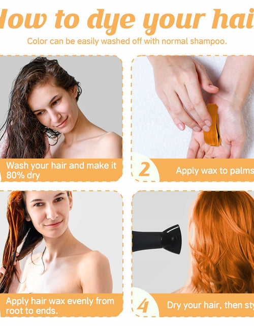 Load image into Gallery viewer, Orange Spider &amp; Octopus Temporary Hair Wax Kit Washable Fun Hair Color for Teens
