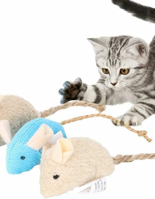 Load image into Gallery viewer, Calsgkspray 3Pcs Plush Cat Toys – Interactive Chew &amp; Scratch Mice for Pets
