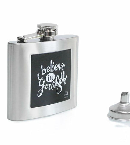 Lutong Stainless Steel Leakproof Hip Flask with Funnel – Pocket Gift Flask