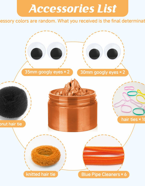 Load image into Gallery viewer, Orange Spider &amp; Octopus Temporary Hair Wax Kit Washable Fun Hair Color for Teens
