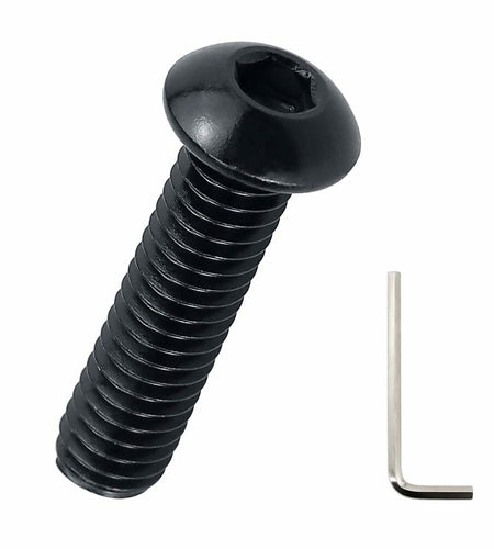 1/4-20 x 1-1/4" Stainless Button Socket Cap Screws 25pcs w/ Hex Wrench