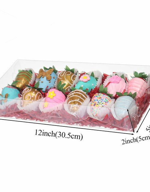 Load image into Gallery viewer, RomanticBaking 20PCS Clear Cookie Boxes 12x5x2in Easter Treat Bakery Gift Box
