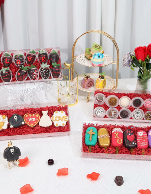 Load image into Gallery viewer, RomanticBaking 20PCS Clear Cookie Boxes 12x5x2in Easter Treat Bakery Gift Box
