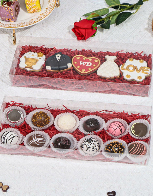 Load image into Gallery viewer, RomanticBaking 20PCS Clear Cookie Boxes 12x5x2in Easter Treat Bakery Gift Box
