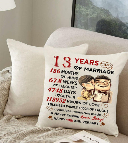 HKTNGEX Funny Couple Throw Pillow Cover – Wedding & Anniversary Gift